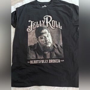 Jelly Roll Black Cotton Blend  Graphic T-Shirt
